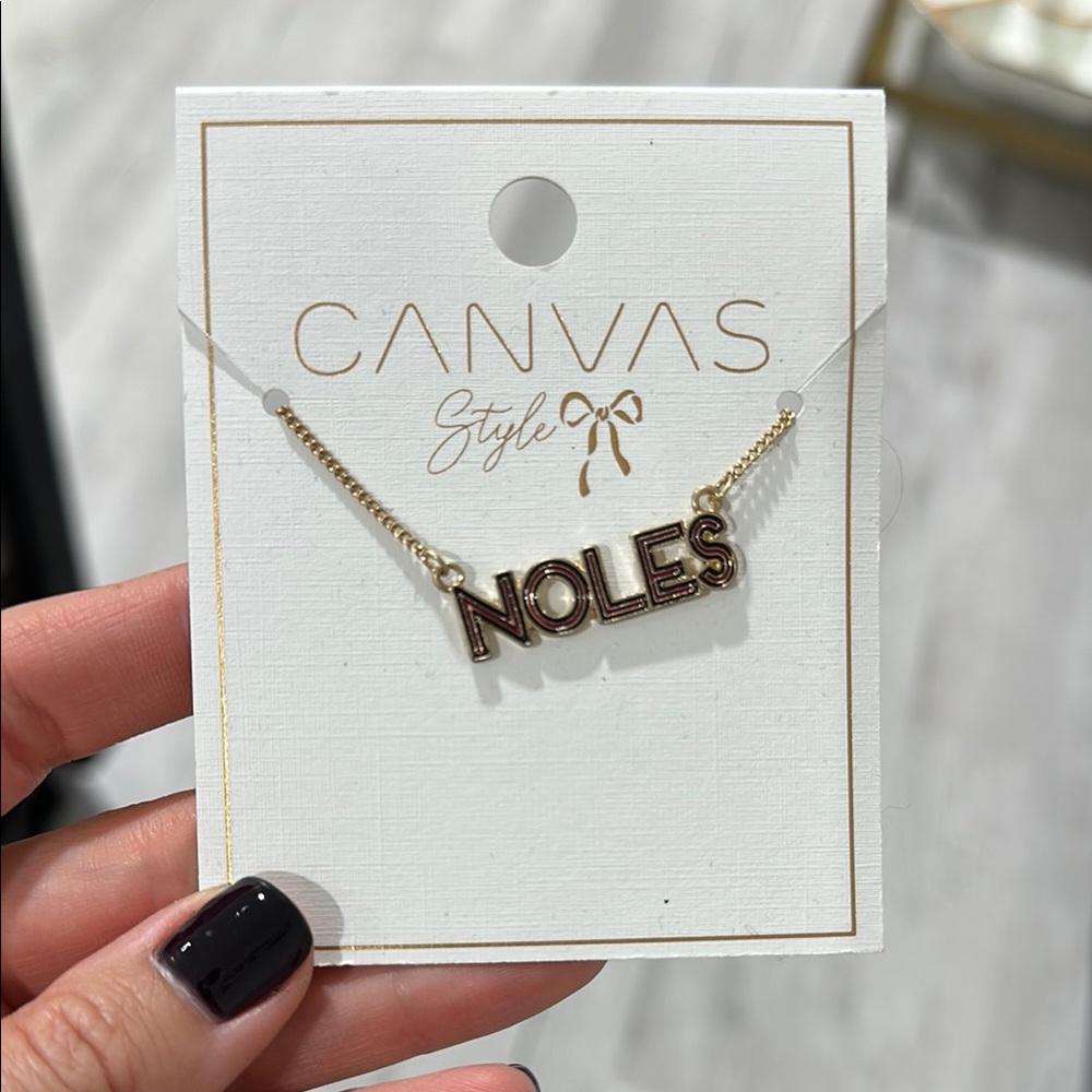 Gold 'NOLES' Necklace